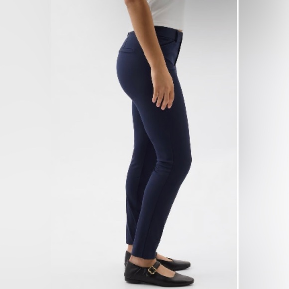 GAP Women’s Skinny Ankle Pants in Bi-Stretch Navy Blue 14 Tall Large Long - Picture 3 of 14